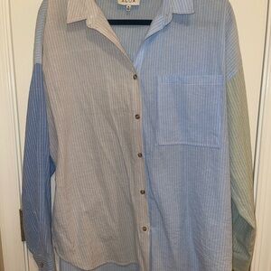 Acoa striped button down shirt